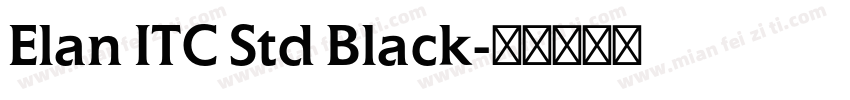 Elan ITC Std Black字体转换